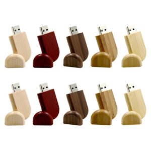 Oval USB Memory Sticks Wooden and Bamboo Pendrive 16-128GB