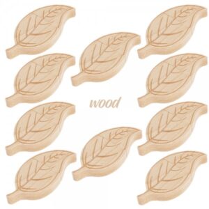 10 Pack Wooden Leaves USB Memory Sticks Foliage Pendrive (Maple)
